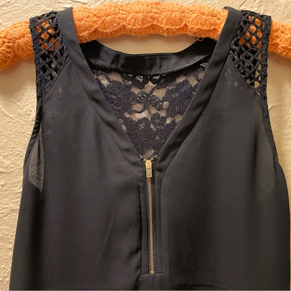 Express White & Black Chiffon Tops - Picture 6 of 6